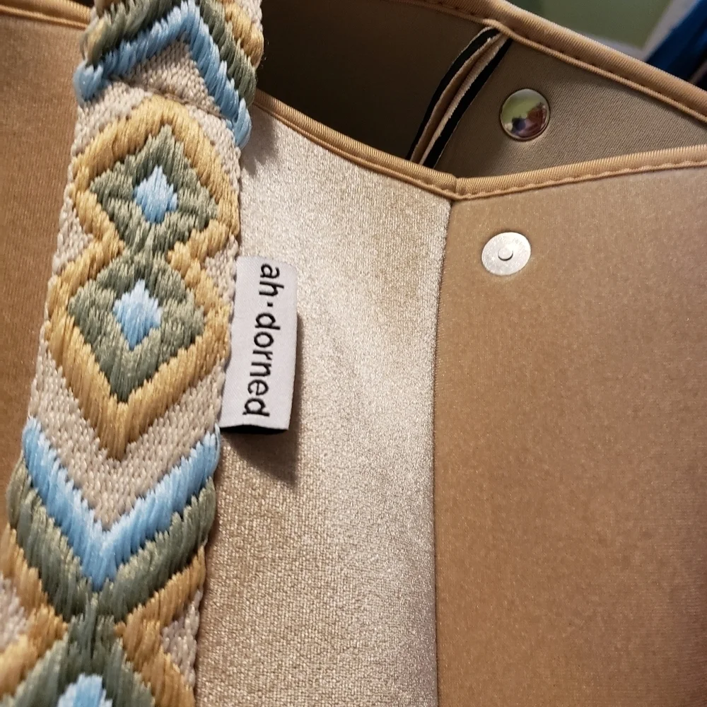 Ah•dorned Beige Tote & Crossbody Set, Beige